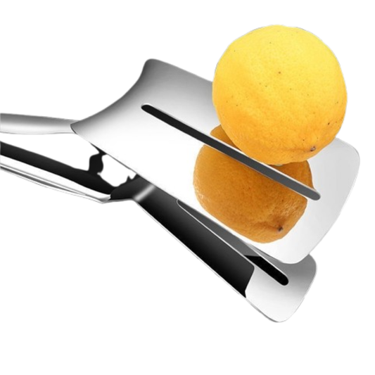 2-in-1 Steak Tongs Spatula β Stainless Steel Multifunction Kitchen Turner & Food Clip