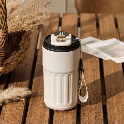 Smart Digital Thermal Bottle – LED Temperature Coffee Mug 450ml