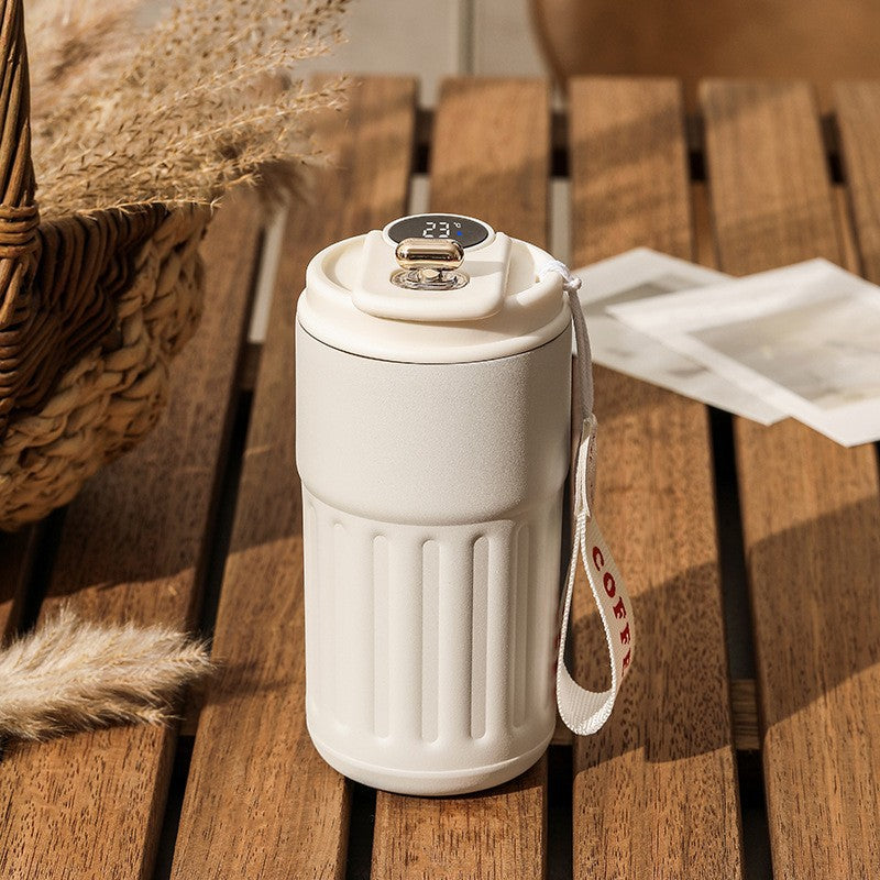 Smart Digital Thermal Bottle – LED Temperature Coffee Mug 450ml