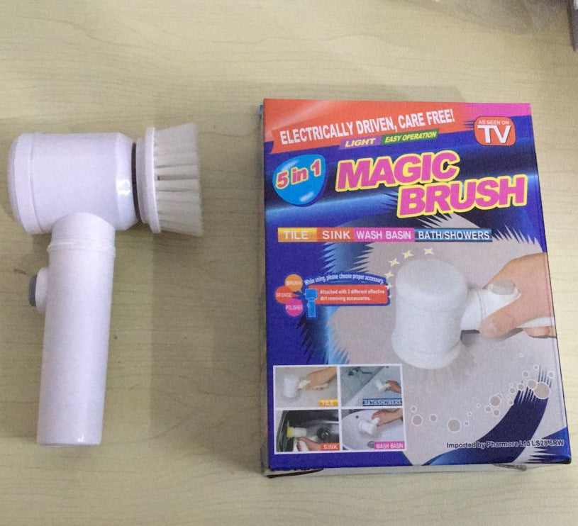 Electric Cleaning Brush 5-in-1 – Magic Bathroom Scrubber