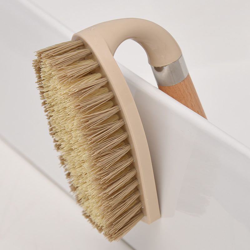 LM Center's Wooden Laundry Brush, Shoes, Multi-Purpose Cleaning Brush, Bathroom Floor Brush