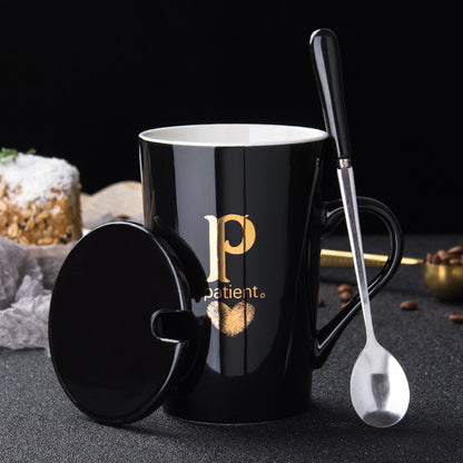 Personalized Initial Ceramic Mug – Last Name Letter Cup