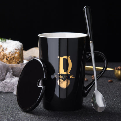Personalized Initial Ceramic Mug – Last Name Letter Cup