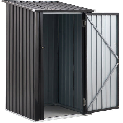 Metal Firewood Storage Shed - Decindoor