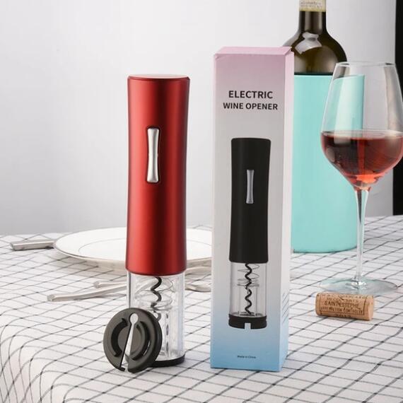 Automatic Electric Wine Opener – Corkscrew Kit with Foil Cutter
