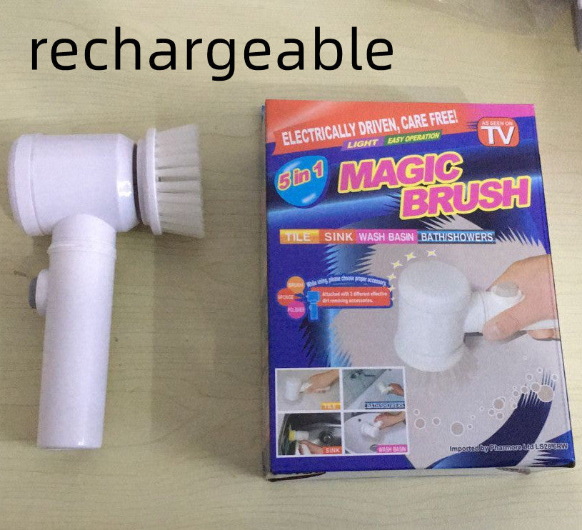 Electric Cleaning Brush 5-in-1 – Magic Bathroom Scrubber