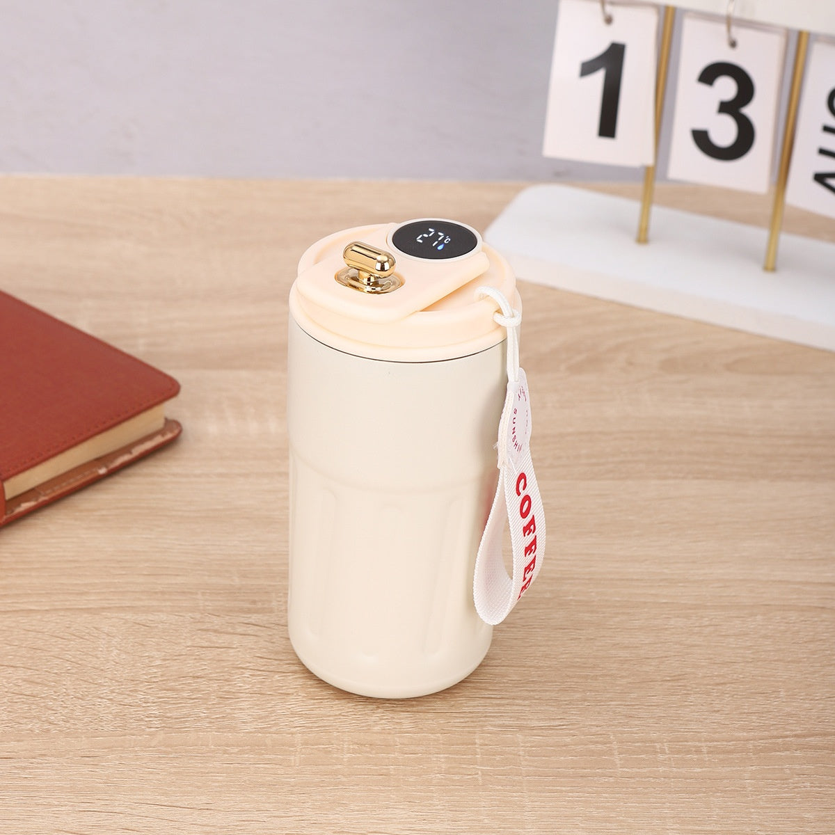 Smart Digital Thermal Bottle – LED Temperature Coffee Mug 450ml