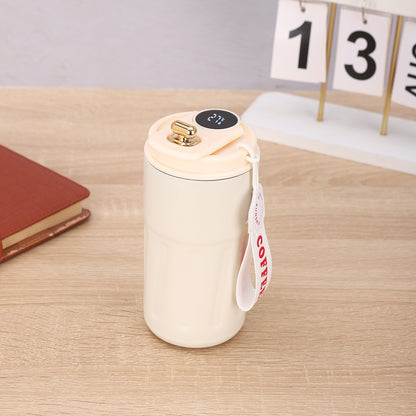 Smart Digital Thermal Bottle – LED Temperature Coffee Mug 450ml