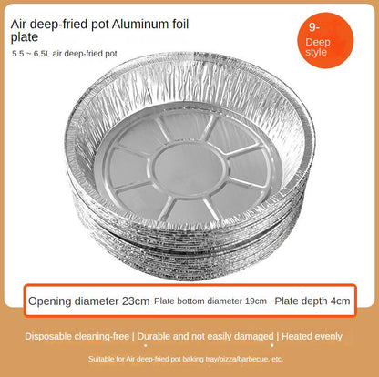 Air Fryer Disposable Foil Liners – Non-Stick Oil-Proof Paper Tray