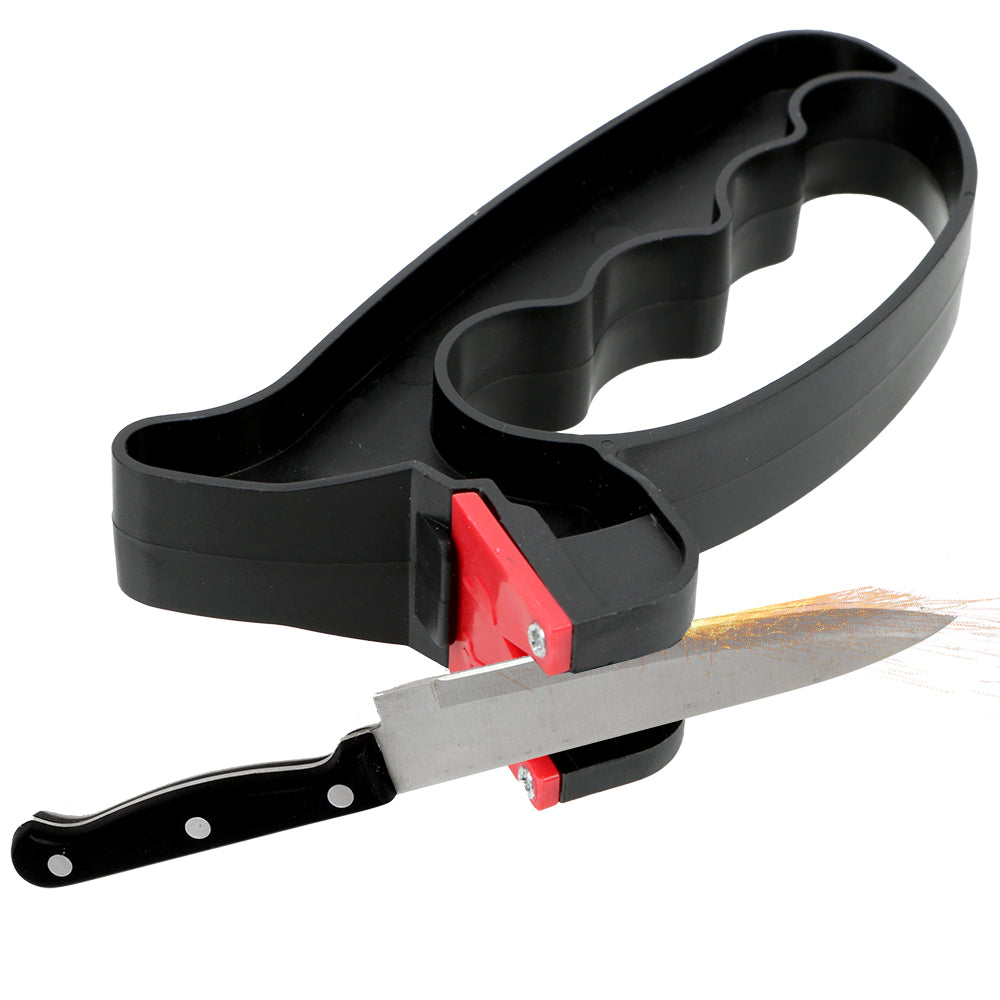 2-in-1 Handheld Knife & Scissor Sharpener – Professional Blade Repair Tool