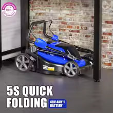 40V 18″ Cordless Lawn Mower Brushless 5 445 sq ft/0.125 ac 1×4.0Ah Battery and Fast Charger 5-Position Height for Small-to-Medi