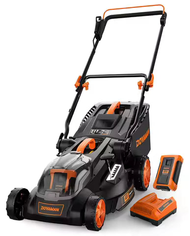 21" Sel-Propelled Gas Lawn Mower, 170cc 4-Ste Engine, 7-Position Cutting Height, 3-in-1 tile Mulching Bagging Discharging, 1.9 B