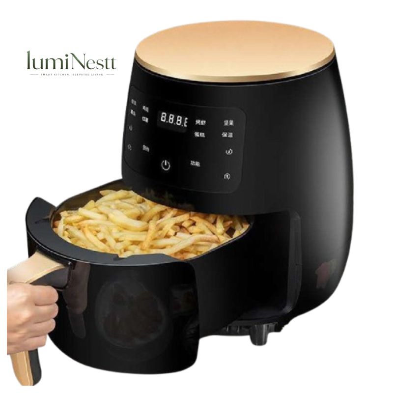 Smart Touch Digital Air Fryer – Electric Oil-Free Healthy Home Cooker