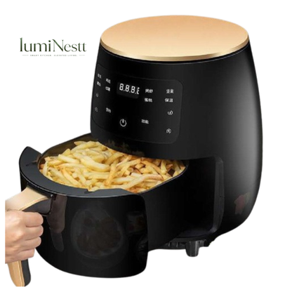 Smart Touch Digital Air Fryer – Electric Oil-Free Healthy Home Cooker