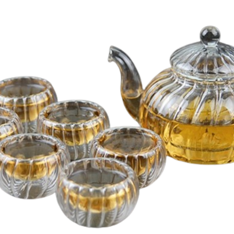 Heat Resistant Glass Teapot – Clear Tea Infuser & Brewing Pot