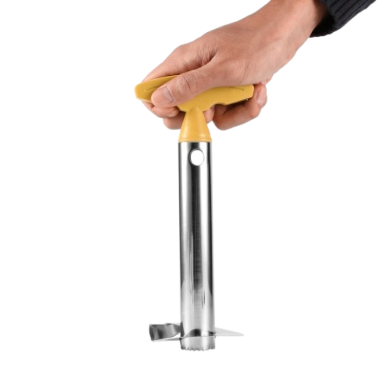 Stainless Steel Pineapple Peeler – Easy Fruit Corer & Slicer Tool with Ergonomic Handle