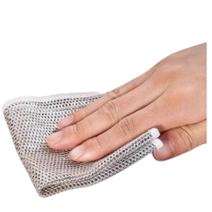 Magic Silver Silk Dishcloth – Non-Scratch Double-Sided Scrubbing & Cleaning Rag