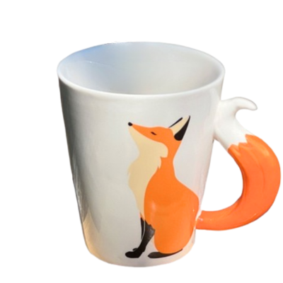 Creative Fox Ceramic Mug – Cute Animal Coffee Cup