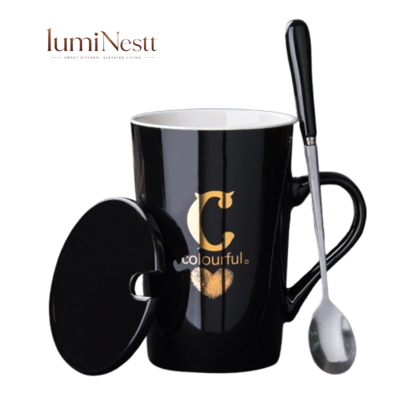 Personalized Initial Ceramic Mug – Last Name Letter Cup