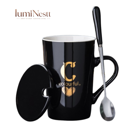 Personalized Initial Ceramic Mug – Last Name Letter Cup