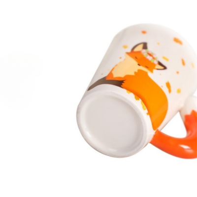 Creative Fox Ceramic Mug – Cute Animal Coffee Cup
