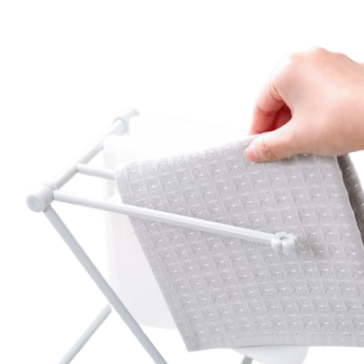 Foldable Dishcloth Rack – Kitchen Sink Organizer Holder