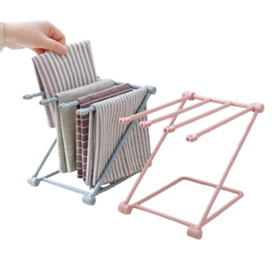 Foldable Dishcloth Rack – Kitchen Sink Organizer Holder