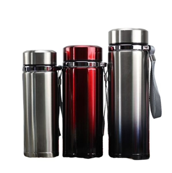 Gradient Stainless Steel Vacuum Flask – Large Capacity Insulated Thermos