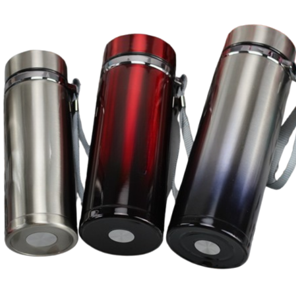 Gradient Stainless Steel Vacuum Flask – Large Capacity Insulated Thermos