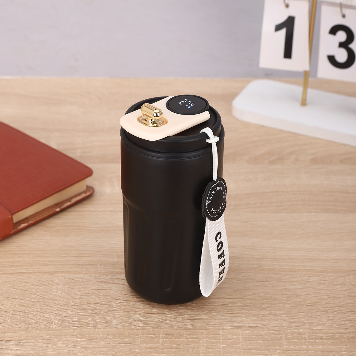 Smart Digital Thermal Bottle – LED Temperature Coffee Mug 450ml