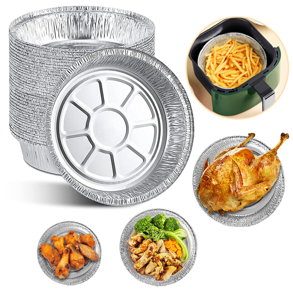 Air Fryer Disposable Foil Liners – Non-Stick Oil-Proof Paper Tray