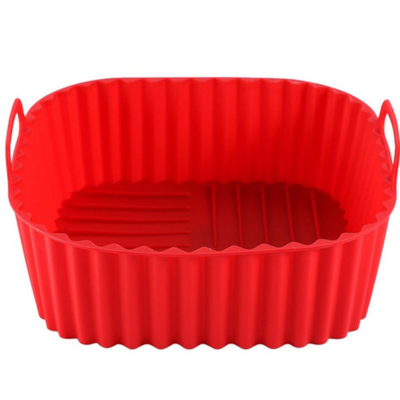 Silicone Air Fryer Tray – Reusable Square Non-Stick Basket Liner