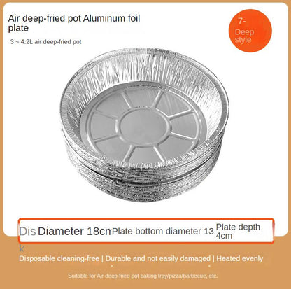 Air Fryer Disposable Foil Liners – Non-Stick Oil-Proof Paper Tray