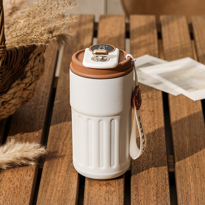 Smart Digital Thermal Bottle – LED Temperature Coffee Mug 450ml