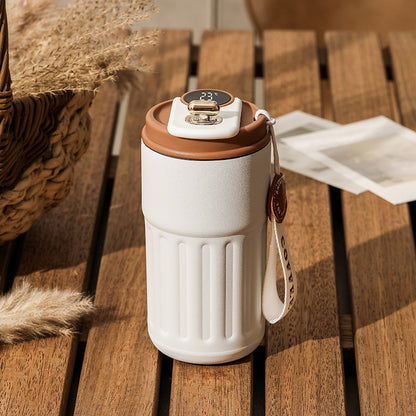 Smart Digital Thermal Bottle – LED Temperature Coffee Mug 450ml